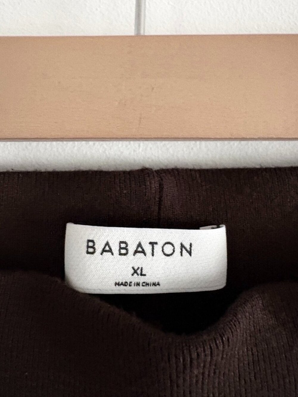 Aritzia Babaton Rodin Knit Jogger High Rise Rich Mocha Brown Size XL - Picture 9 of 10